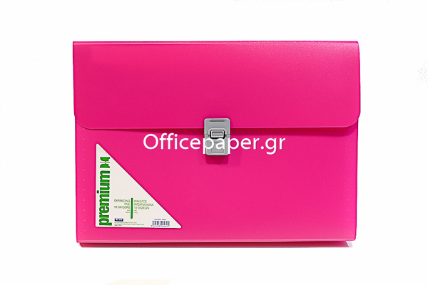 ΦΑΚΕΛΟΣ ΦΥΣΑΡΜΟΝΙΚΑ Α4 13Θ ΛΑΣΤΙΧΟ PREMIUM ΡΟΖ 029480