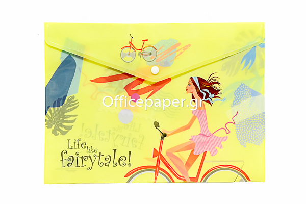 ΦΑΚΕΛΟΣ ΚΟΥΜΠΙ FAIRY TALE A4 (24Χ33cm) BIKE 29019
