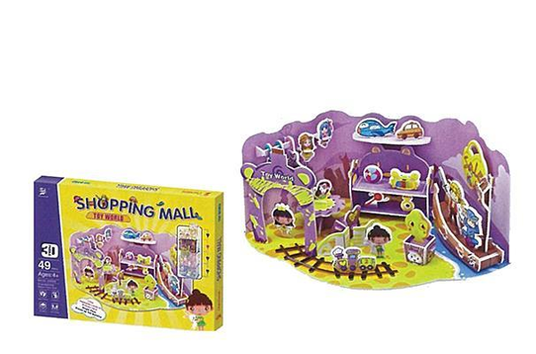 ΠΑΖΛ ΤΡΙΣΔΙΑΣΤΑΤΟ TOY WORLD-MALL 49ΤΕΜ 12Χ17Χ29cm