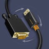 ΚΑΛΩΔΙΟ CABLETIME DisplayPort σε VGA CT-04G, 1080p, 3m, μαύρο