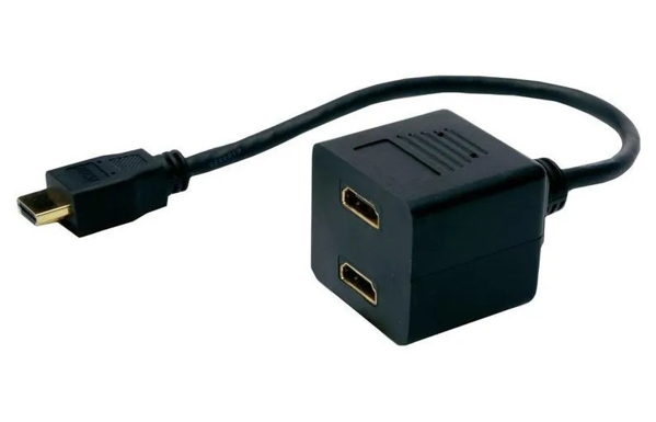 ΑΝΤΑΠΤΟΡΑΣ ΕΙΚΟΝΑΣ POWERTECH HDMI splitter CAB-H053, 2 σε 1, μαύρο