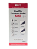 ΜΑΡΚΑΔΟΡΟΣ ΔΙΑΦΑΝΕΙΩΝ EFO DUAL TIP 0.4-1.0mm ΜΑΥΡΟ P-630