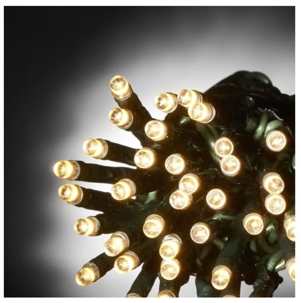 ΛΑΜΠΑΚΙΑ 100LED ΠΡΟΓΡ. ΘΕΡΜΟ ΛΑΜΠΑΚΙ +ΠΡΑΣ. ΚΑΛ.8Μ/F