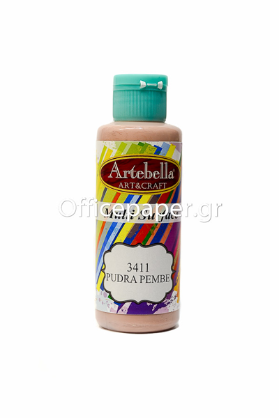 ΑΚΡΥΛΙΚΟ ΧΡΩΜΑ ARTEBELLA MULTI SURFACE 130CC ΡΟΖ ΠΟΥΔΡΑΣ No3411