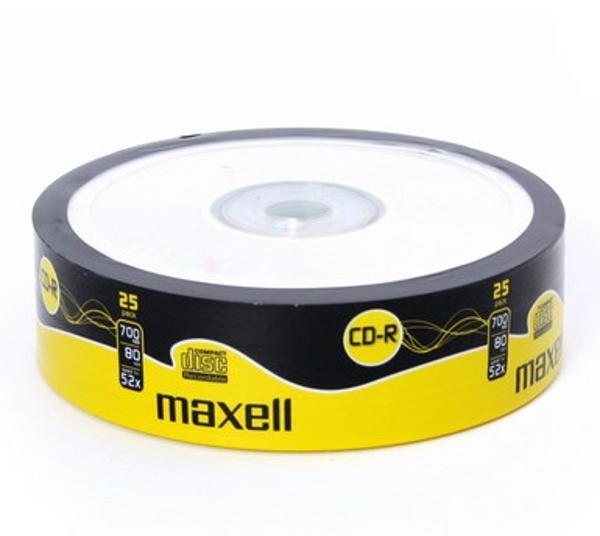 CD-R MAXELL 4,7GB X16 120min 25PACK