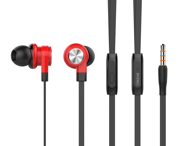 ΑΚΟΥΣΤΙΚΑ ΜΙΝΙ CELEBRAT S70+MIC STEREO RED ΚΑΛΩΔΙΟ ΠΛΑΚΕ