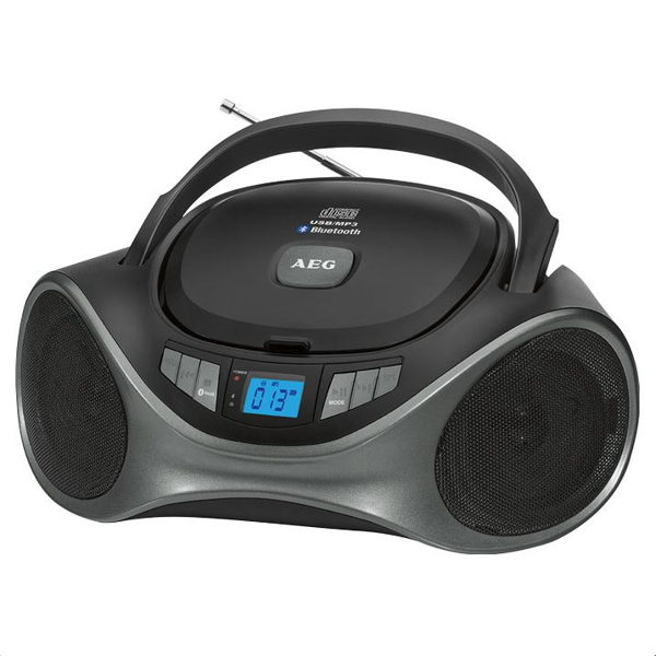ΡΑΔΙΟ-CD  AEG SR 4375 CD / USB / MP3 /BLUETOOTH /AUX IN ΜΑΥΡΟ AC-DC