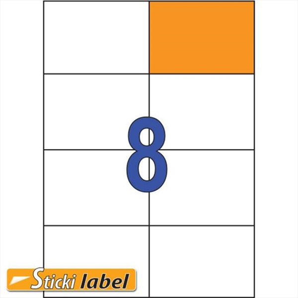 ΕΤΙΚΕΤΕΣ STICKY  105X74mm 8/Φ/Α4  Π100Φ LASER-INK-COPY