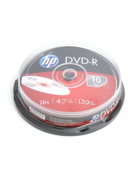 DVD-R HP 4.7GΒ Χ16 cake 10τεμ.
