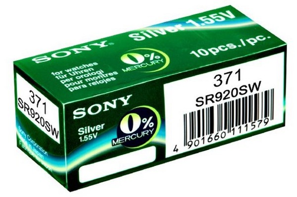 ΜΠΑΤΑΡΙΕΣ SONY LITHIUM 371  SR920SW  1,55V