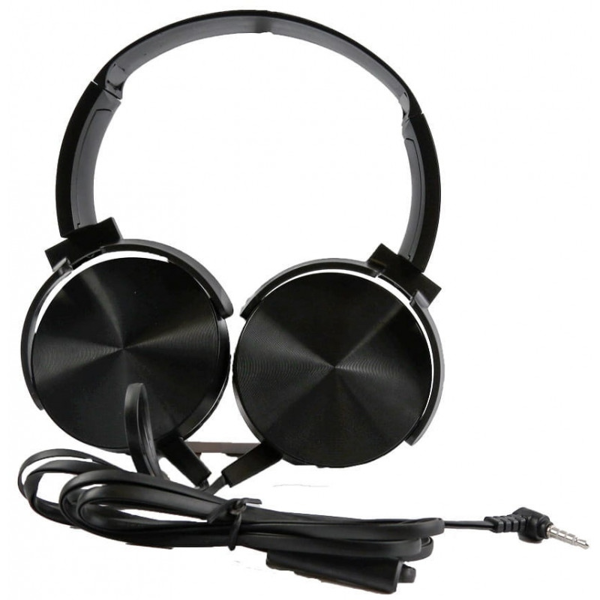 ΑΚΟΥΣΤΙΚΑ ΚΕΦΑΛΗΣ PLATINET MEGA BASS 1,5M JACK AND USB-C ADAPTER BLACK PH450B
