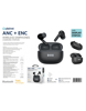 ΑΚΟΥΣΤΙΚΑ BLUETOOTH PLATINET TWS ANC ENC EARPHONES BLUETOOTH DISPLAY BLACK PM1002ANC