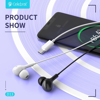 ΑΚΟΥΣΤΙΚΑ CELEBRAT earphones με μικρόφωνο D13, USB-C σύνδεση, Φ10mm, 1.2m, λευκά