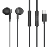 ΑΚΟΥΣΤΙΚΑ CELEBRAT earphones με μικρόφωνο D12, USB-C σύνδεση, Φ14.2mm, 1.2m, μαυρα