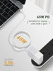 ΚΑΛΩΔΙΟ LDNIO USB-C σε USB-C LC122C, 65W PD, 2m, λευκό