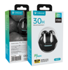 ΑΚΟΥΣΤΙΚΑ BLUETOOTH CELEBRAT earphones με θήκη φόρτισης W51, True Wireless, Φ13mm, μαύρα