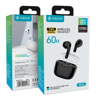 ΑΚΟΥΣΤΙΚΑ BLUETOOTH CELEBRAT earphones με θήκη φόρτισης W52, True Wireless, Φ13mm, μαύρα