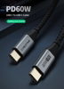 ΚΑΛΩΔΙΟ USB TYPE-C CABLETIME USB-C σε USB-C CT-CMCM, 60W, 480Mbps, 2m, μαύρο