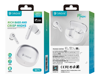 ΑΚΟΥΣΤΙΚΑ BLUETOOTH CELEBRAT earphones με θήκη φόρτισης W71, True Wireless, 10mm, 30/200mAh, λευκά