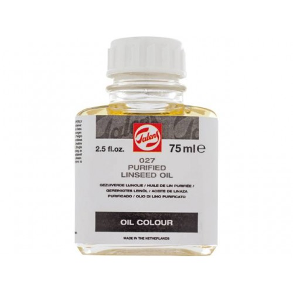 ΛΙΝΕΛΑΙΟ ΕΛΑΙΟΧΡΩΜΑΤΩΝ TALENS PURIFIED LINSEED OIL  No027 75ML