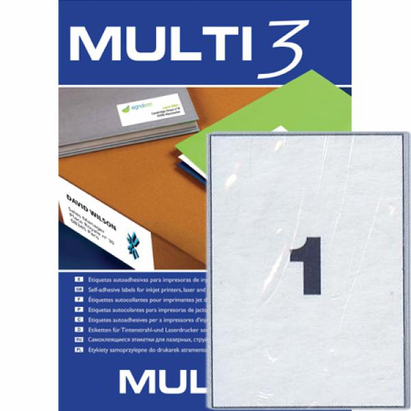 ΕΤΙΚΕΤΕΣ MULTI 3  210Χ297  Π100Φ LASER-INKJET-COPY