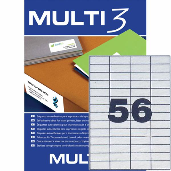 ΕΤΙΚΕΤΕΣ MULTI 3  52,5Χ21,2 Π100Φ  LASER-INK-COPY