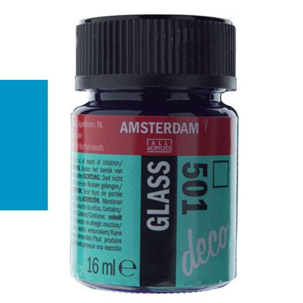 ΧΡΩΜΑ DECORFIN ΓΙΑ ΓΥΑΛΙ 16ml LIGTH BLUE-ΓΑΛΑΖΙΟ Νο501