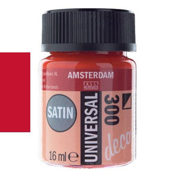 ΧΡΩΜΑ DECORFIN UNIVERSAL SATIN 16ml RED-ΚΟΚΚΙΝΟ Νο300