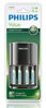ΦΟΡΤΙΣΤΗΣ ΜΠΑΤΑΡΙΩΝ PHILIPS AA & AΑΑ NiMH SCB1450NB με 4x AAA 800mAh , μαύρος