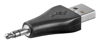 ΑΝΤΑΠΤΟΡΑΣ AUDIO GOOBAY USB M σε 3.5mm jack 93981, 3pin, μαύρο
