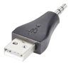 ΑΝΤΑΠΤΟΡΑΣ AUDIO GOOBAY USB M σε 3.5mm jack 93981, 3pin, μαύρο