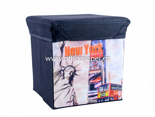 ΣΚΑΜΠΩ 30Χ30X30 ΝEW YORK ΜΑΥΡΟ  SD