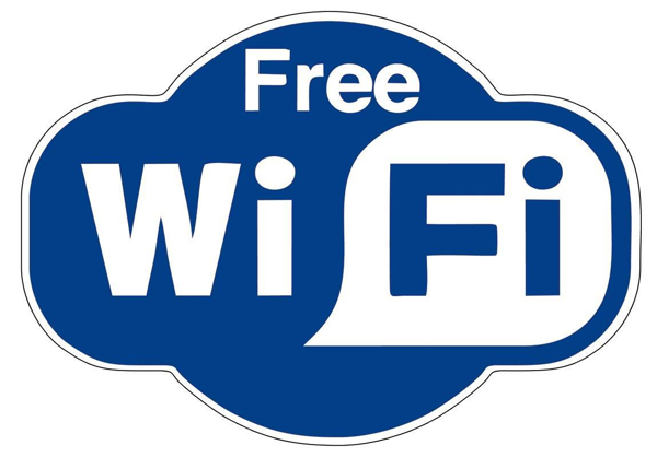 ΑΥΤΟΚΟΛΛΗΤΟ - FREE WI-FI 13Χ20εκ.