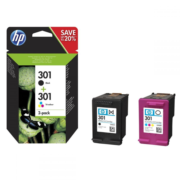 ΜΕΛΑΝΗ HP 301&301 COMBO (BLACK+COLOR)