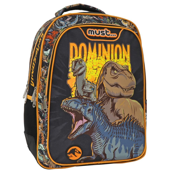 Σχολική Τσάντα Πλάτης Δημοτικού Jurassic Dominion Must 3 Θήκες