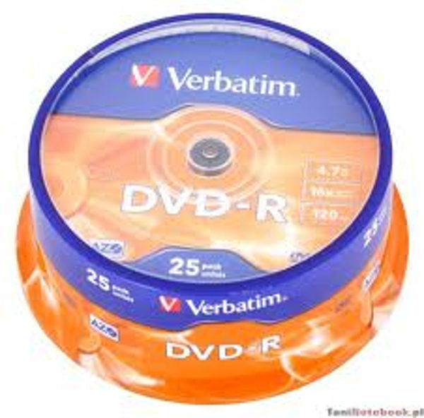DVD-R VERBATIM 4,7 GB X16 120min  25ΑΔΑ
