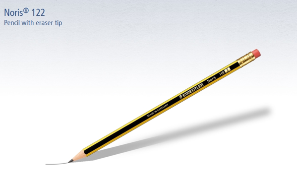 ΜΟΛΥΒΙ STAEDTLER NORIS 122 No 2 HB ΜΕ ΓΟΜΑ