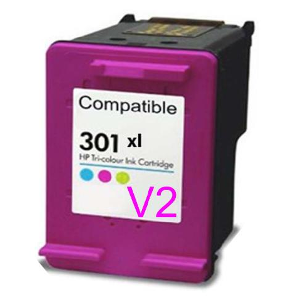 ΜΕΛΑΝΗ ΣΥΜΒΑΤΗ HP 301XL NEW VERSION 2 ! COLOR RADUGA 20ML