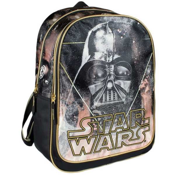 ΤΣΑΝΤΑ ΔΗΜΟΤΙΚΟΥ STAR WARS GOLD 31X42X13εκ. 2 ΘΕΣEIΣ