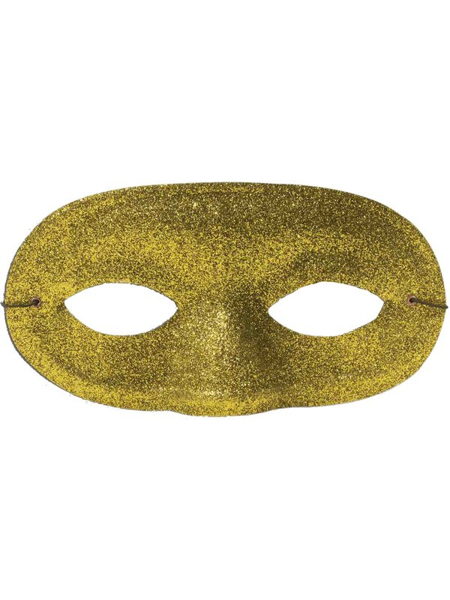 ΜΑΣΚΑ ΜΑΤΙΑ ΓΚΛΙΤΕΡ ΟΒΑΛ ΧΡΥΣΟ 17χ8,5cm Carnavalista 231458