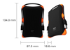 ΣΚΛΗΡΟΣ ΔΙΣΚΟΣ SILICON POWER ARMOR A30 1TB USB 3.0-2.5 BLACK