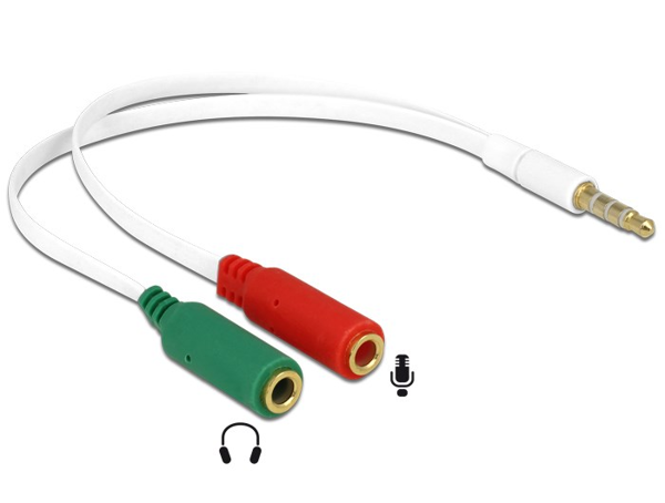 ΑΝΤΑΠΤΟΡΑΣ AUDIO 3.5mm MALE to 2X3.5mm FEMALE IPHONE DELOCK
