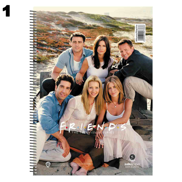 ΤΕΤΡΑΔΙΟ ΣΠΙΡΑΛ MONO SALKO  FRIENDS Vol 2 21X29 60Φ-120σελ. ΘΕΜΑΤΑ 2 7382  2022