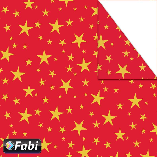 ΧΑΡΤΟΝΙ ΦΩΤΟ FABI XMAS ΑΣΤΕΡΙΑ ΚΟΚΚΙΝΟ  50X70 1455020