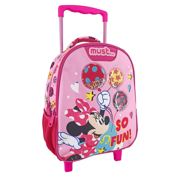 ΤΣΑΝΤΑ ΤΡΟΛΕΥ ΝΗΠΙΟΥ DISNEY MINNIE MOUSE SO FUN 2 ΘΗΚΕΣ 27Χ10Χ31εκ.  No 000563121 2022