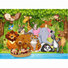 ΠΑΖΛ ΧΡΩΜΑΤΙΣΜΟΥ ΖΩΑ ΖΟΥΓΚΛΑΣ  LUNA TOYS, 100 ΤΜΧ., 49X36 ΕΚ. 000621580