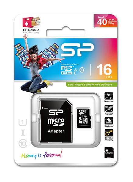 MNHMH MICRO SD SILICON HC 16GB, Class 10, με adapter