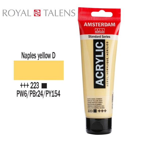ΑΚΡΥΛΙΚΟ ΧΡΩΜΑ AMSTERDAM 120ml NAPPLES YELLOW D  σωληνάριο N223