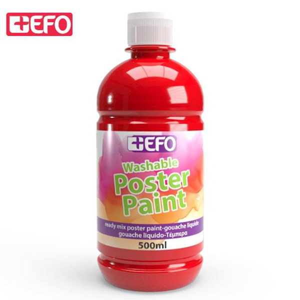 ΤΕΜΠΕΡΑ +EFO 500ml ΚΟΚΚΙΝΟ RED No 385505
