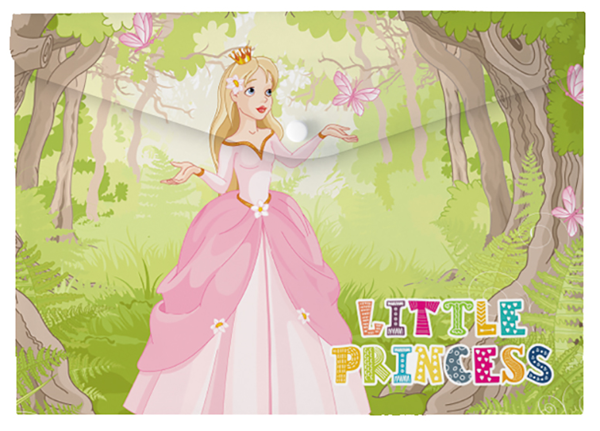 ΦΑΚΕΛΟΣ ΚΟΥΜΠΙ SALKO A4 PRINCESS 3 ΣΧΕΔΙΑ  Ν8551